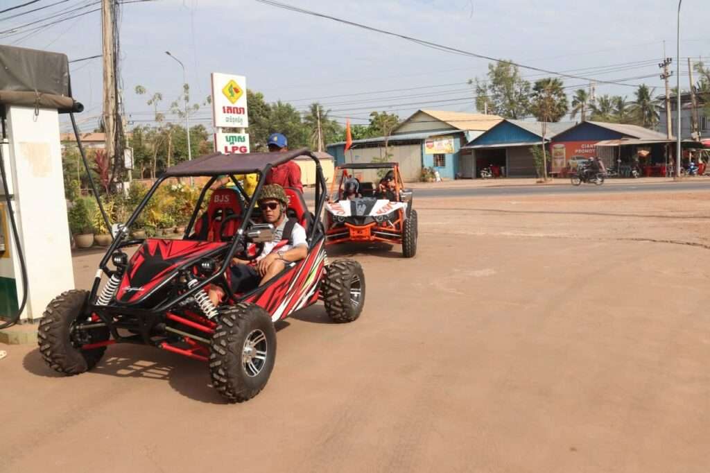 Getting ready for an unforgettable off-road adventure through the Cambodian countryside with Cambodia Buggy Tours.